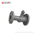 One piece body flange ball valve